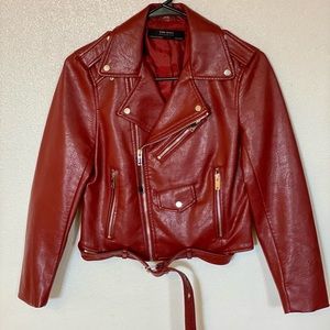 ZARA fake leather jacket